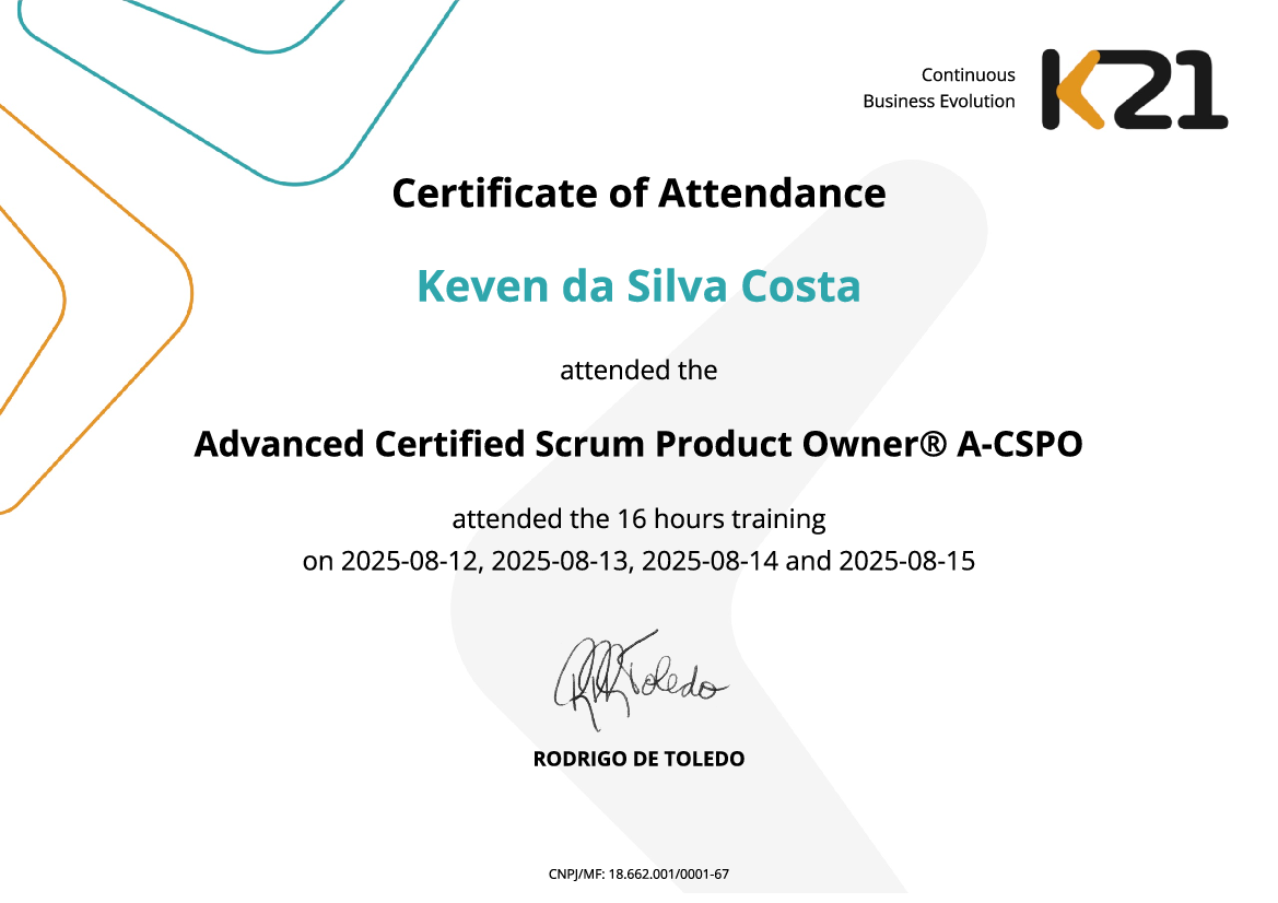 Certificado K21